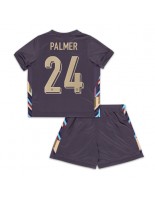 England Cole Palmer #24 Bortedraktsett Barn EM 2024 Korte ermer (+ bukser)